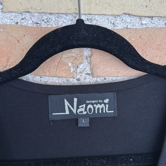 New Designs by Naomi Black Wrap Dress - Picture 2 of 3